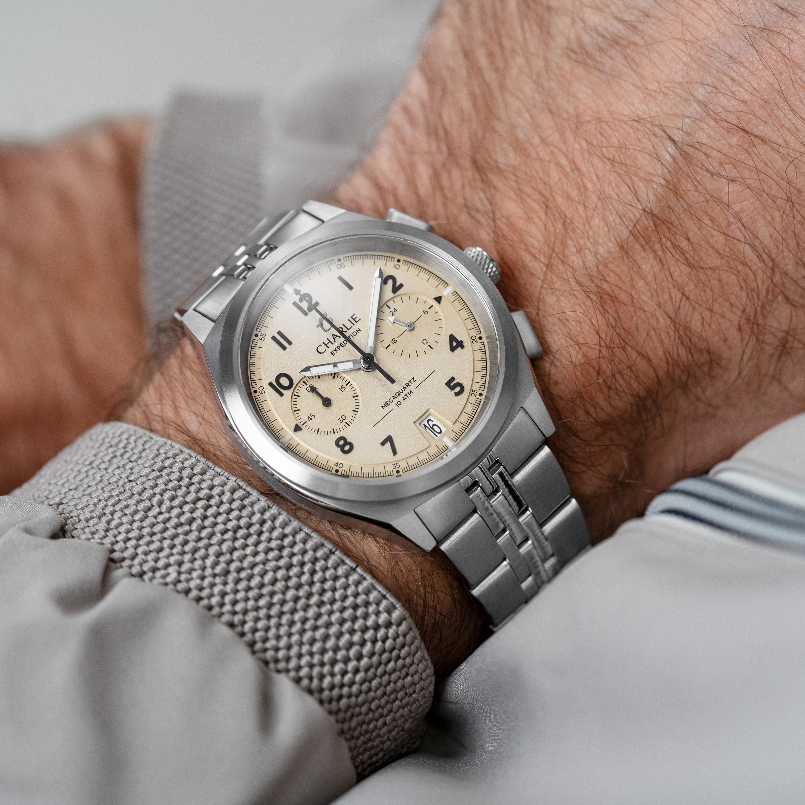 charlie-paris-gr-chronographe-montre-homme-39mm-cadran-beige image 6