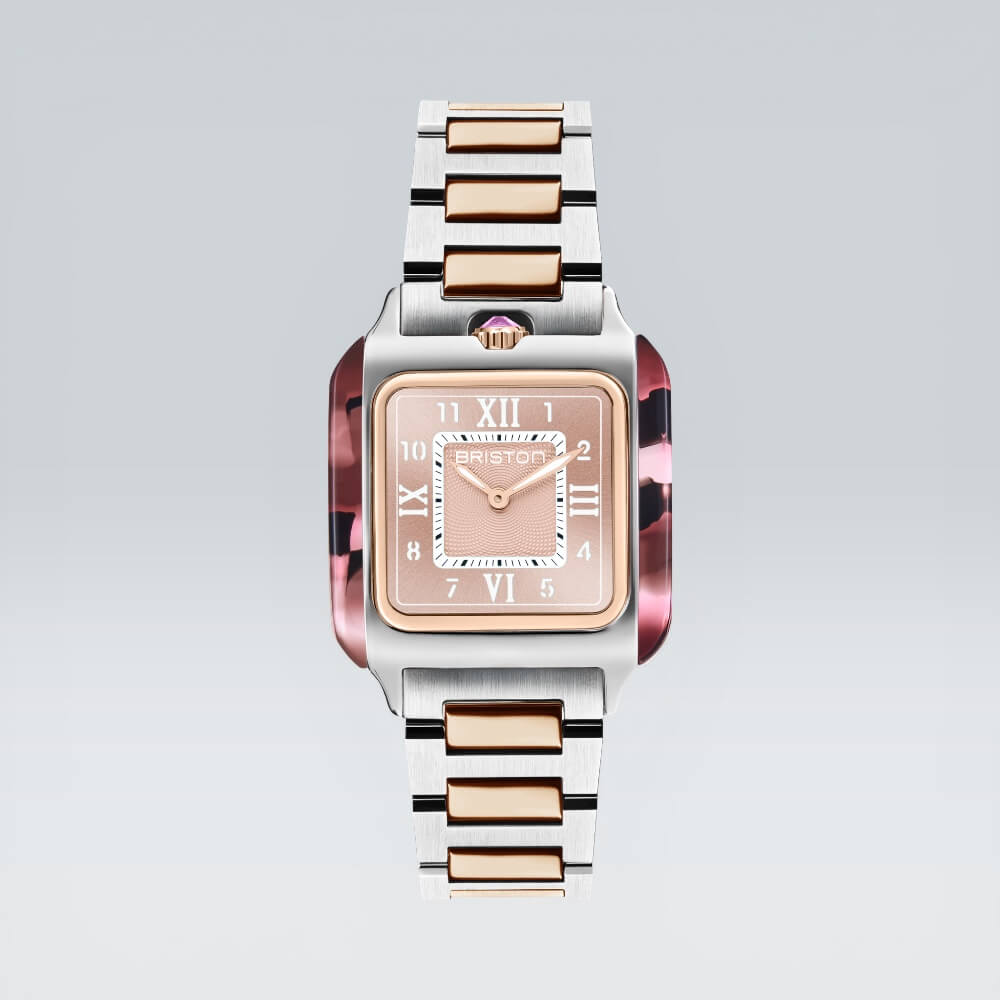 briston-streamliner-kennedy-bracelet-acier-medium-18-mm-bicolore-or-rose image 5