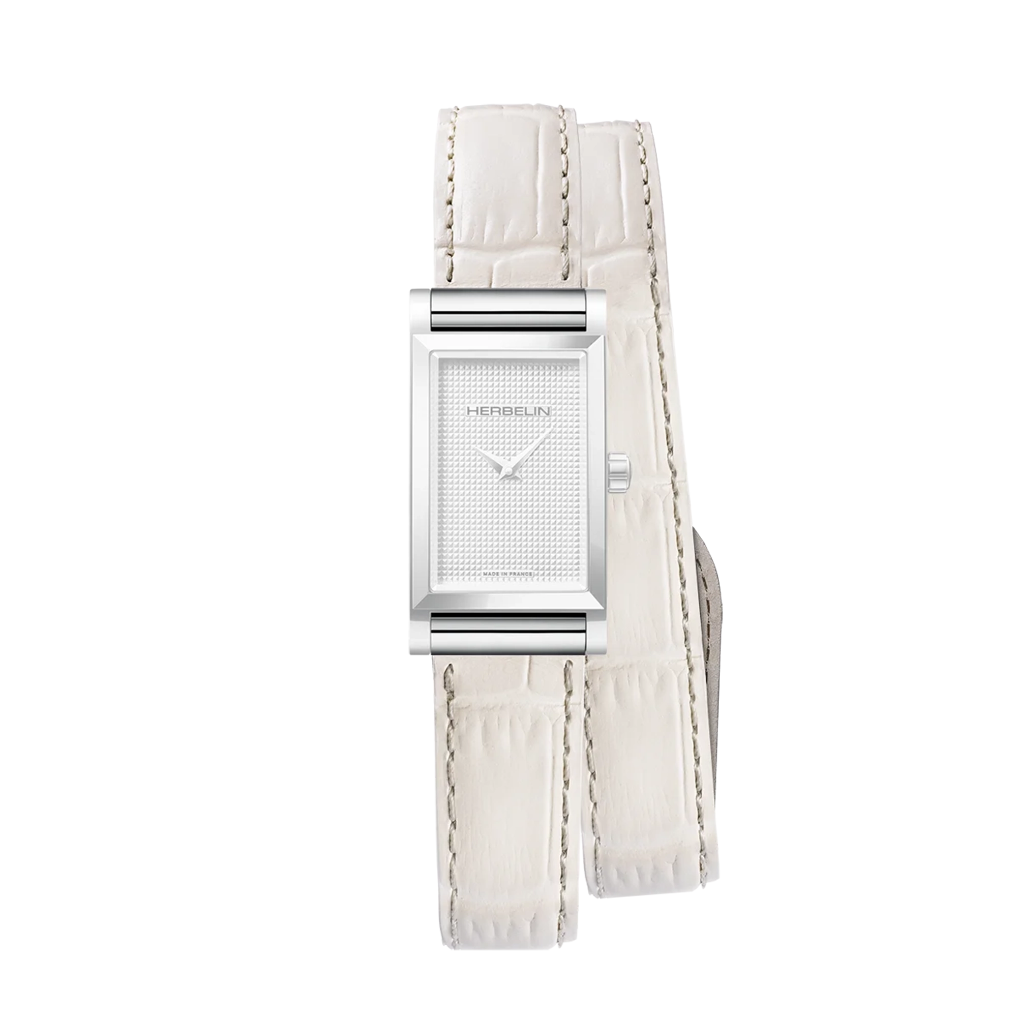 herbelin-antar-s-bracelet-double-beige-croco-bracelet-cuir-interchangeable image 2