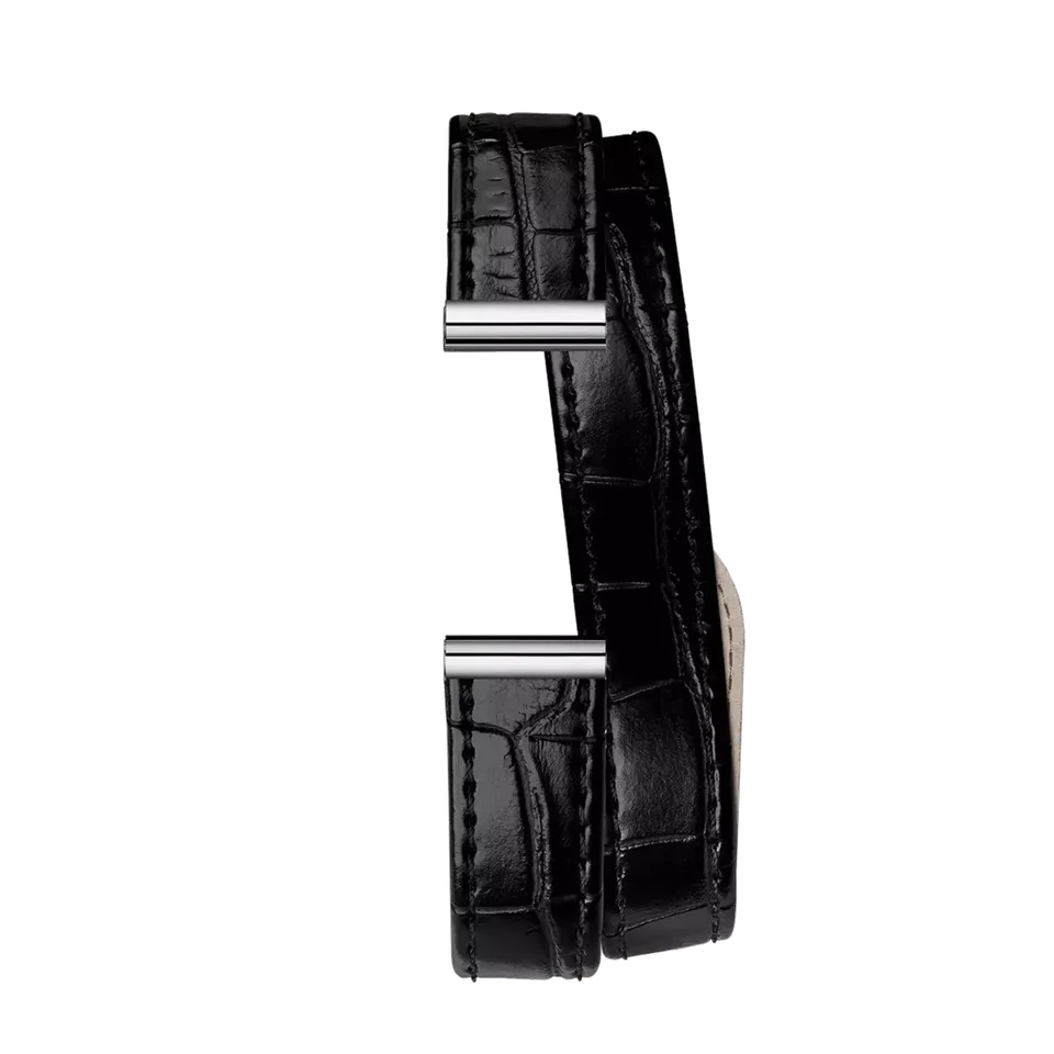 herbelin-antar-s-bracelet-montre-double-tour-cuir-noir-alligator image 1