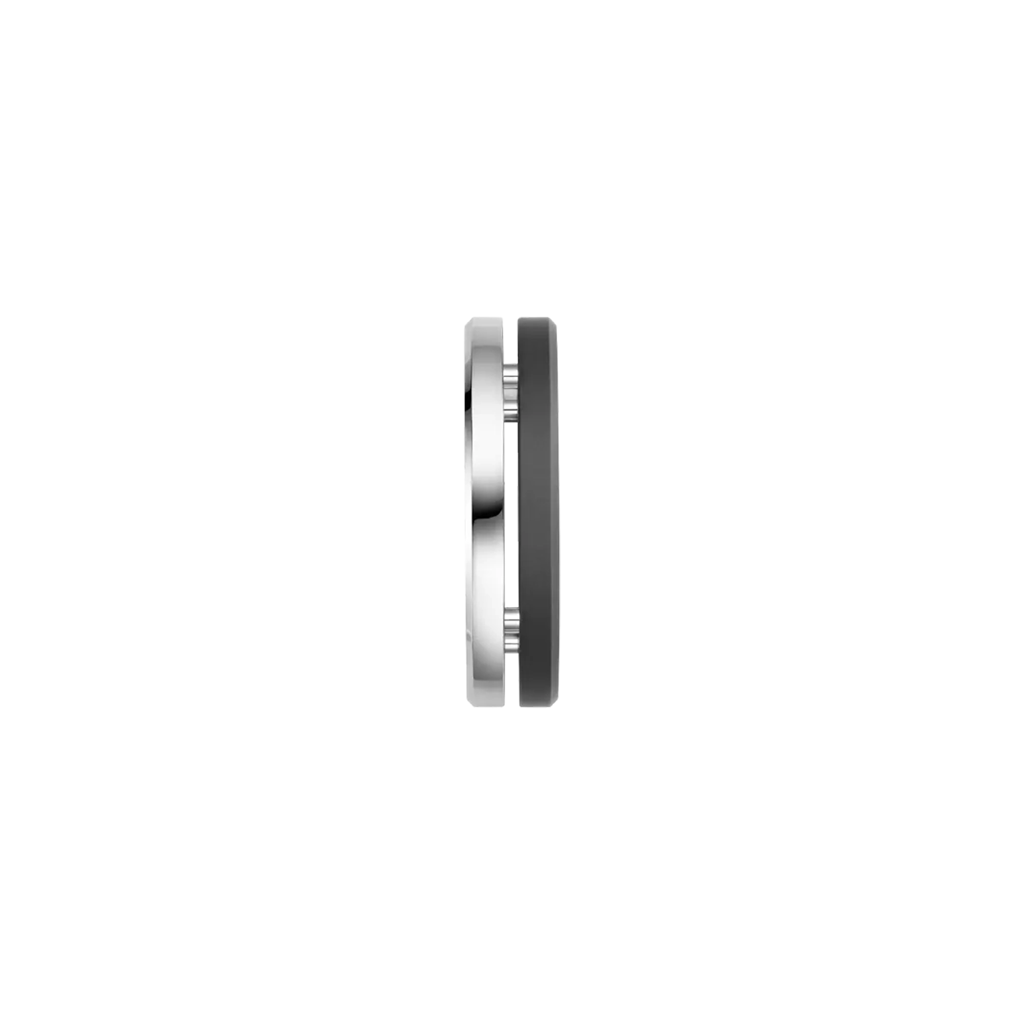 herbelin-bague-newport-duo-acier-poli-titane-sabl-homme image 5