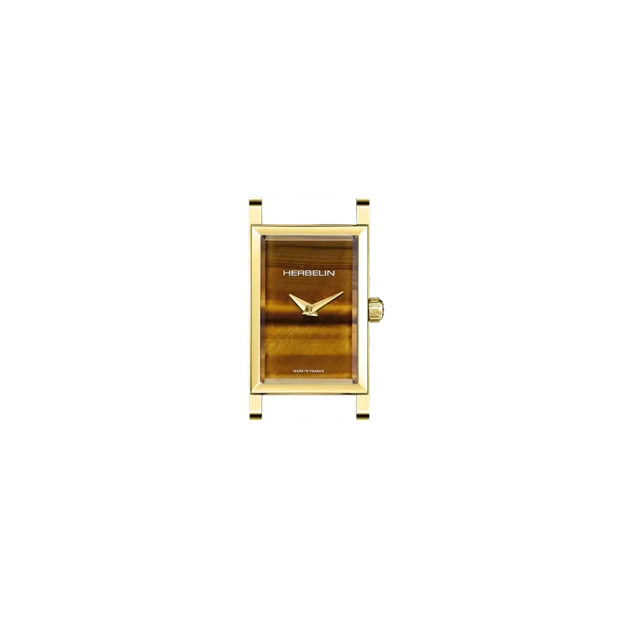 herbelin-antar-s-rectangle-montre-quartz-dor-il-de-tigre image 1