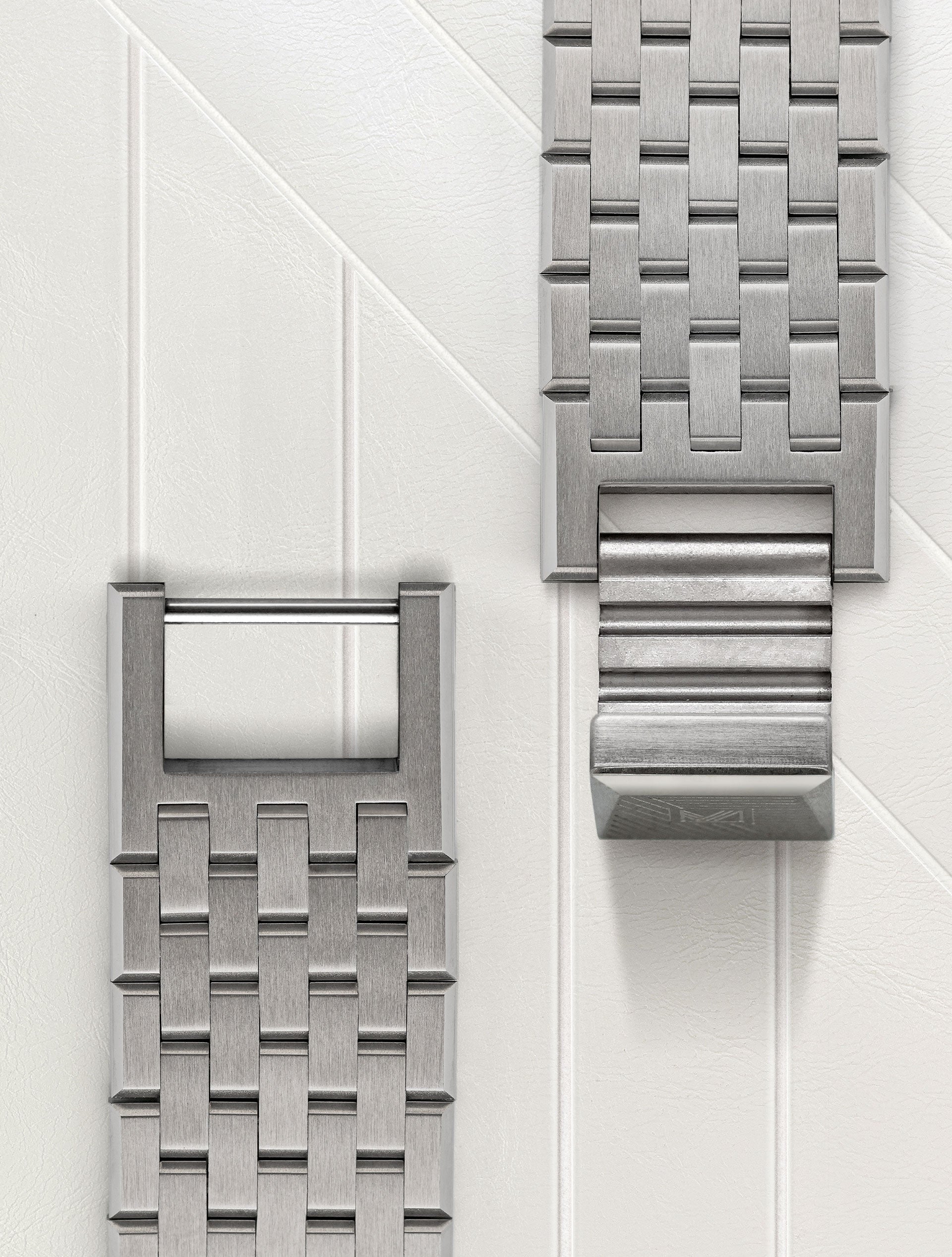 march-la-b-bracelet-acier-7-maillons-plat-20mm-pour-am2-slim-mansart image 3