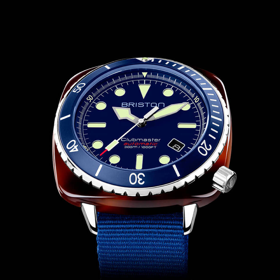 briston-clubmaster-diver-pro-hms-auto-44-mm-bleu-marine-300-m image 2