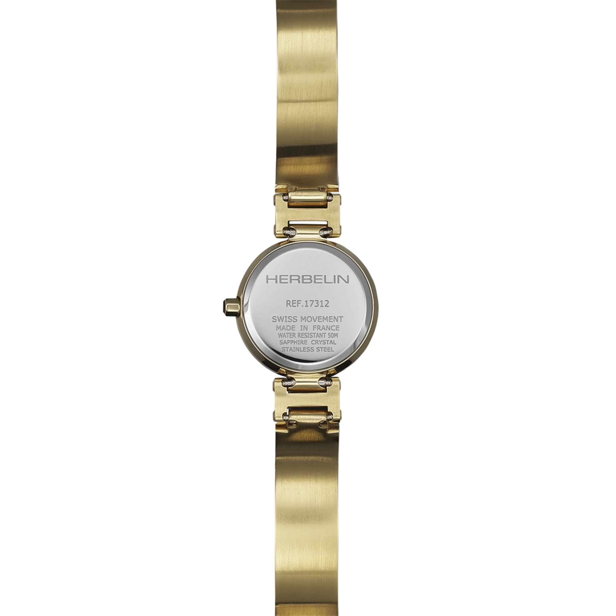 herbelin-lady-h-quartz-montre-femme-pvd-or-jaune-nacre-noire image 4