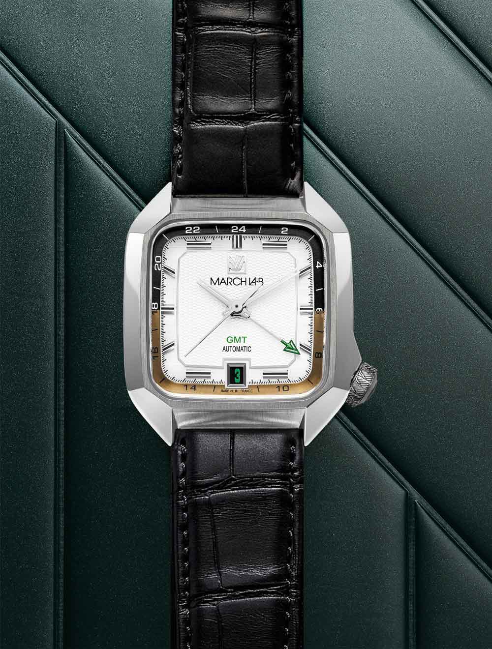 march-la-b-am2-slim-gmt-automatique-shelter-36-mm-montre-homme-gmt-cadran-noir image 4