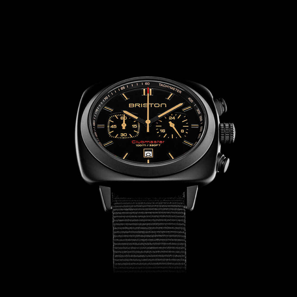 briston-clubmaster-sport-chronographe-42-mm-noir-mat-quartz image 2