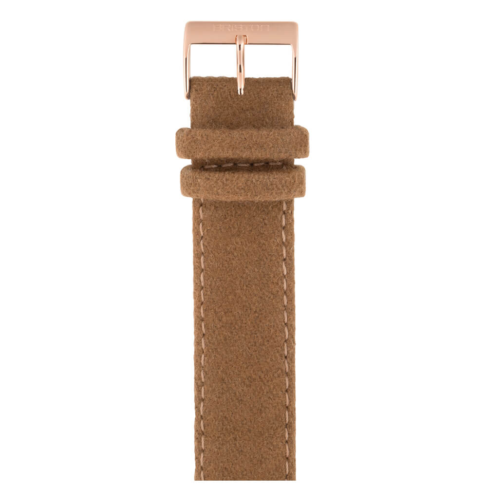 briston-bracelet-flanelle-camel-20-mm-cuir-et-flanelle image 2