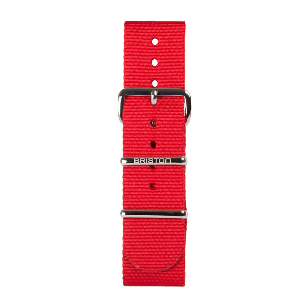 briston-clubmaster-classic-bracelet-type-nato-20-mm-rouge image 3