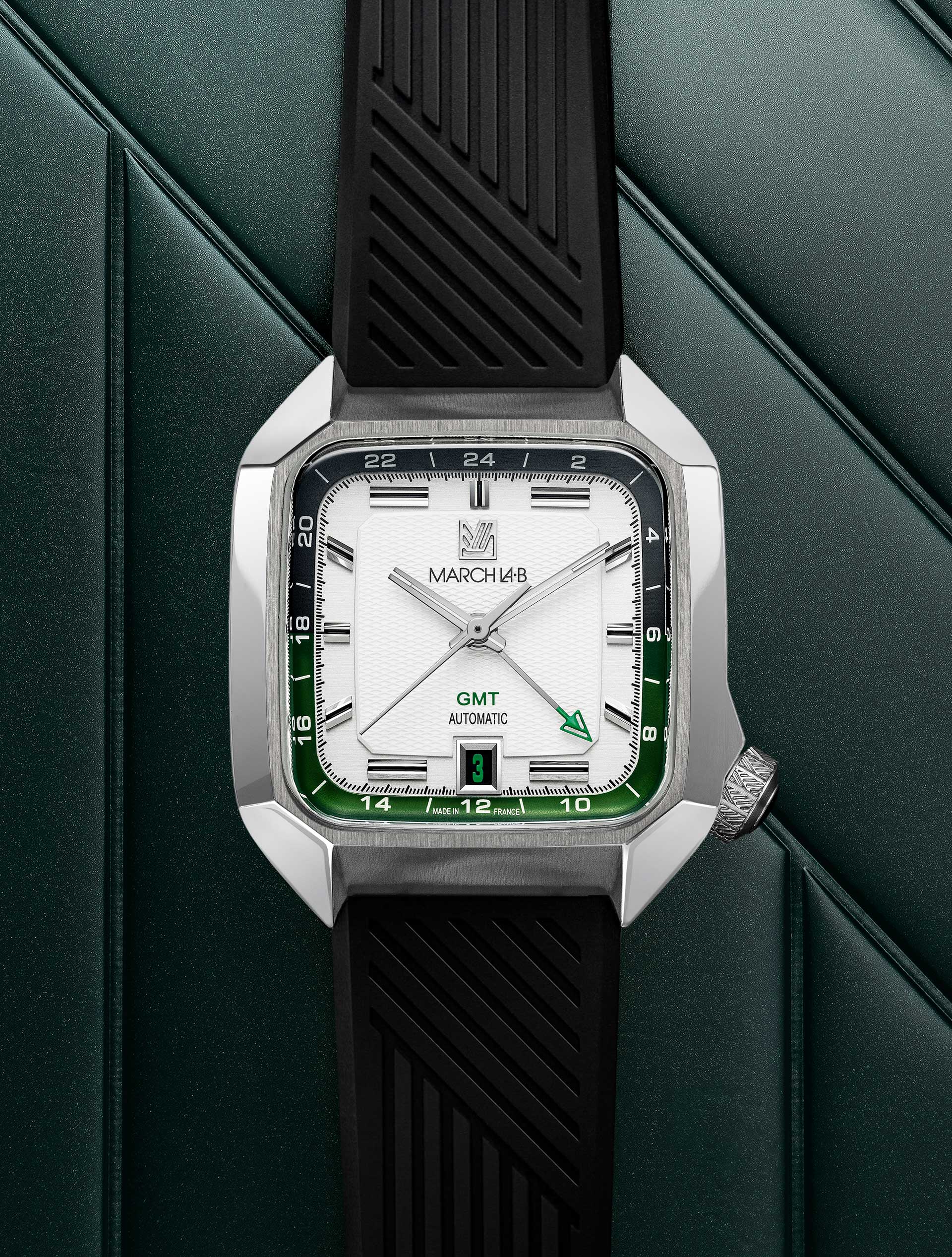 march-la-b-am2-gmt-automatique-white-montre-homme-39-mm image 4