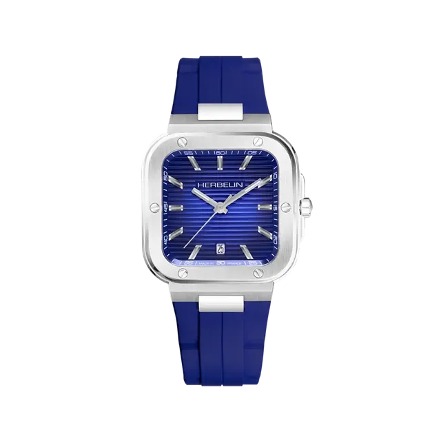 herbelin-cap-camarat-square-quartz-bleu-fkm-bleu image 1