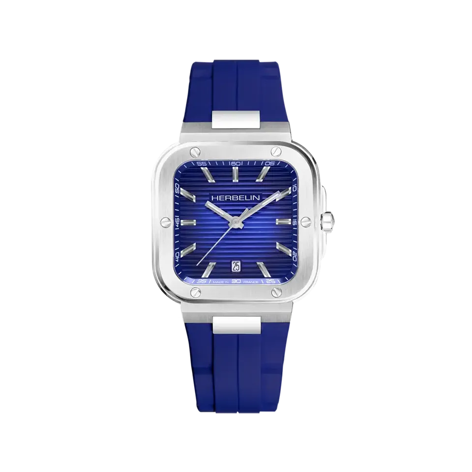 herbelin-cap-camarat-square-quartz-bleu-fkm-bleu image 1