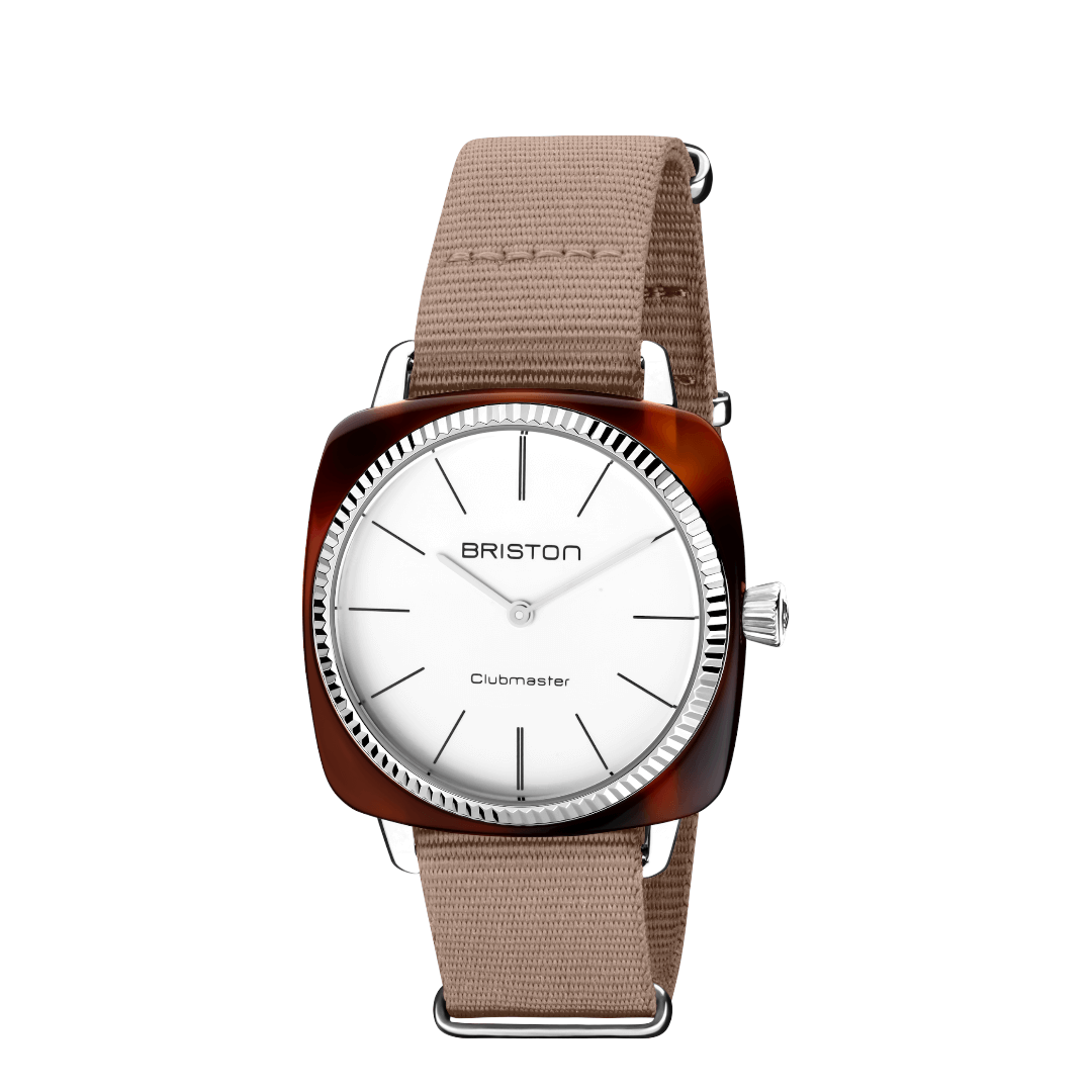 briston-clubmaster-classic-bracelet-nato-nylon-18-mm-gris-taupe image 3