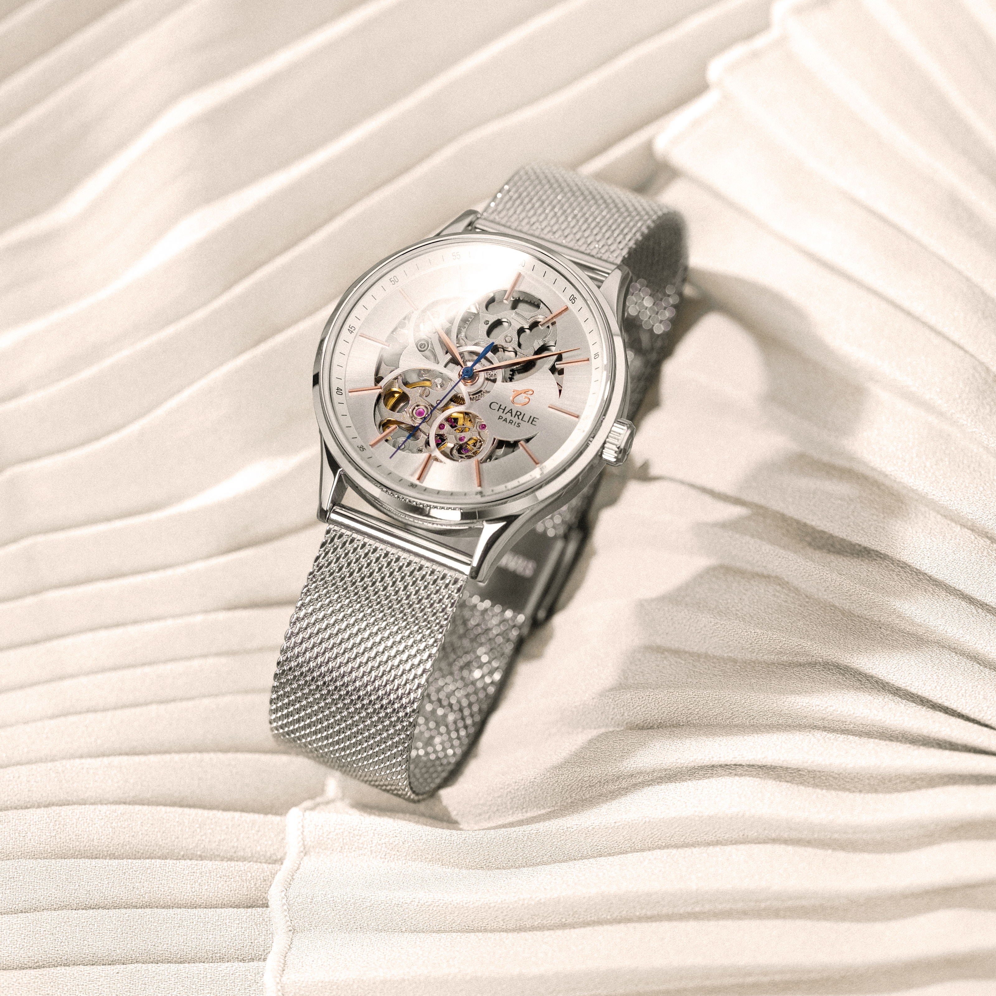 charlie-paris-initial-36-montre-automatique-femme-ajour-e-acier-36-mm image 4