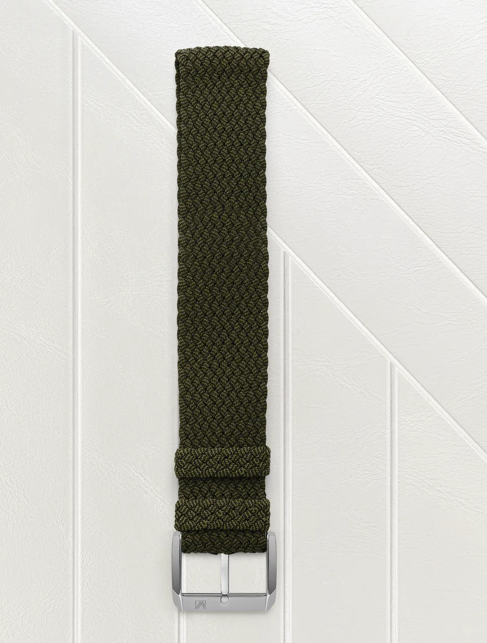 march-la-b-bracelet-tissus-perlon-kaki-20-mm-bracelet-interchangeable image 1