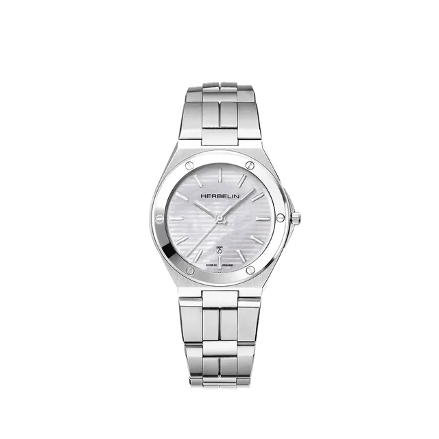 herbelin-cap-camarat-femme-quartz-acier-nacre-33-mm image 1