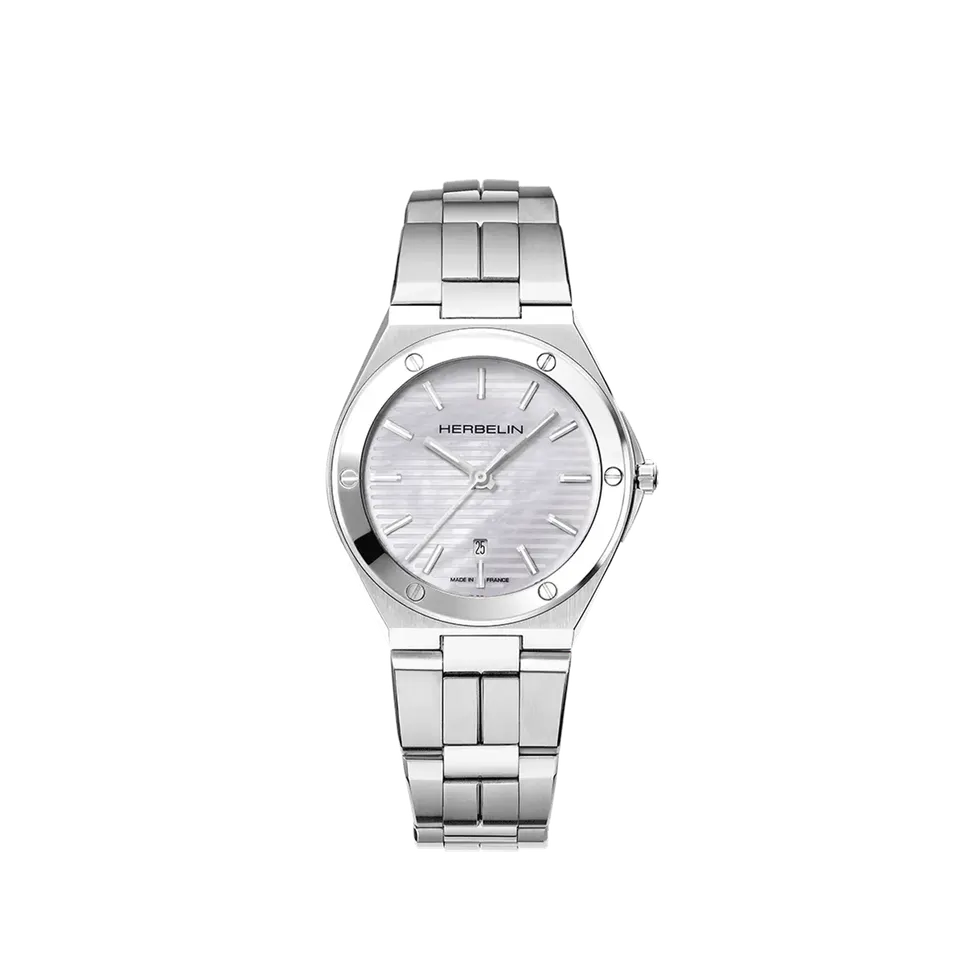 herbelin-cap-camarat-femme-quartz-acier-nacre-33-mm image 1