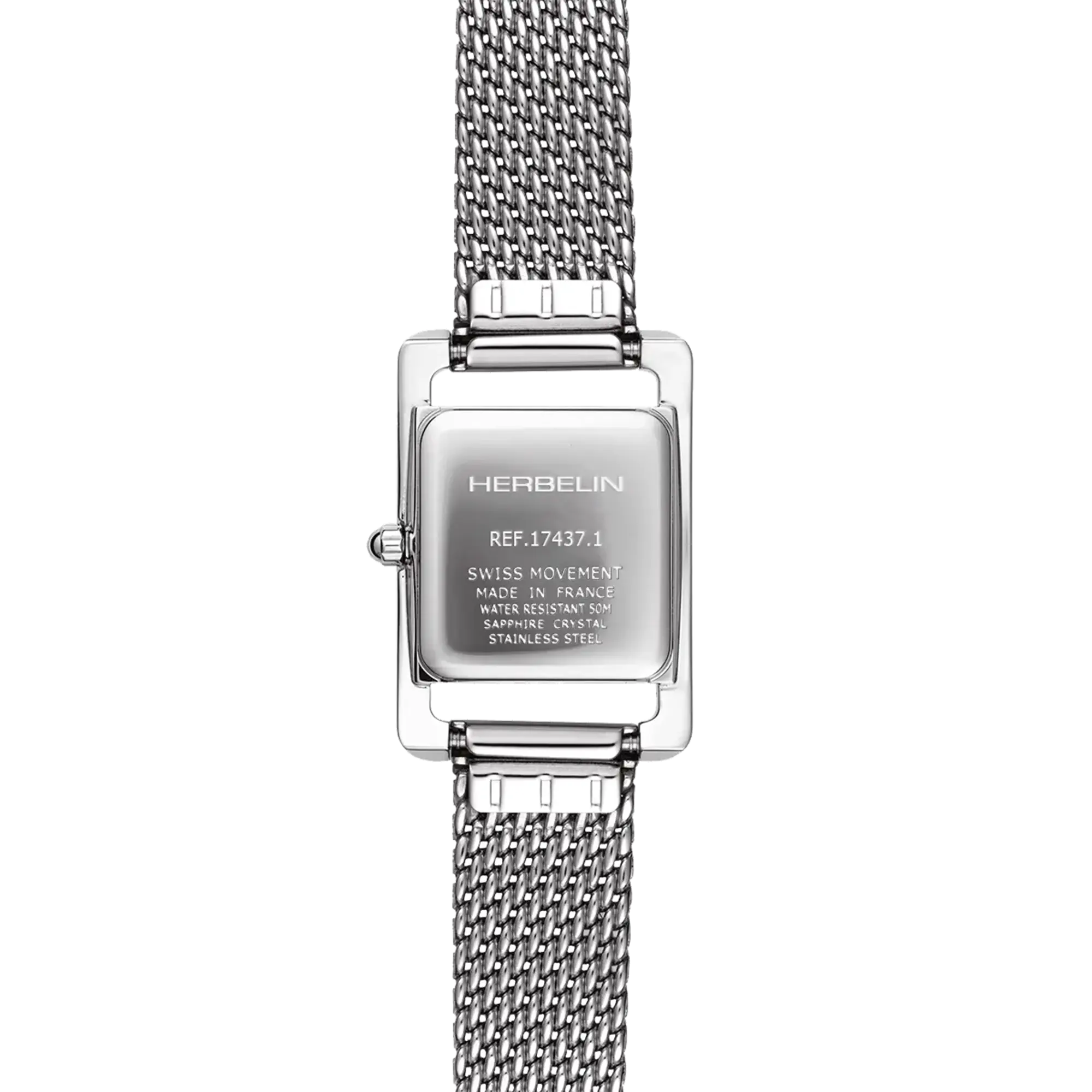 herbelin-5e-avenue-montre-femme-quartz-acier-maille-milanaise image 4