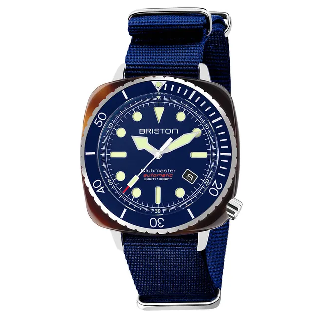 briston-clubmaster-diver-pro-hms-auto-44-mm-bleu-marine-300-m image 1