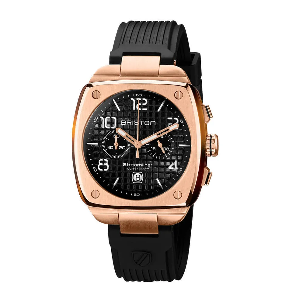 briston-streamliner-urban-chrono-42-mm-gold-noir image 1