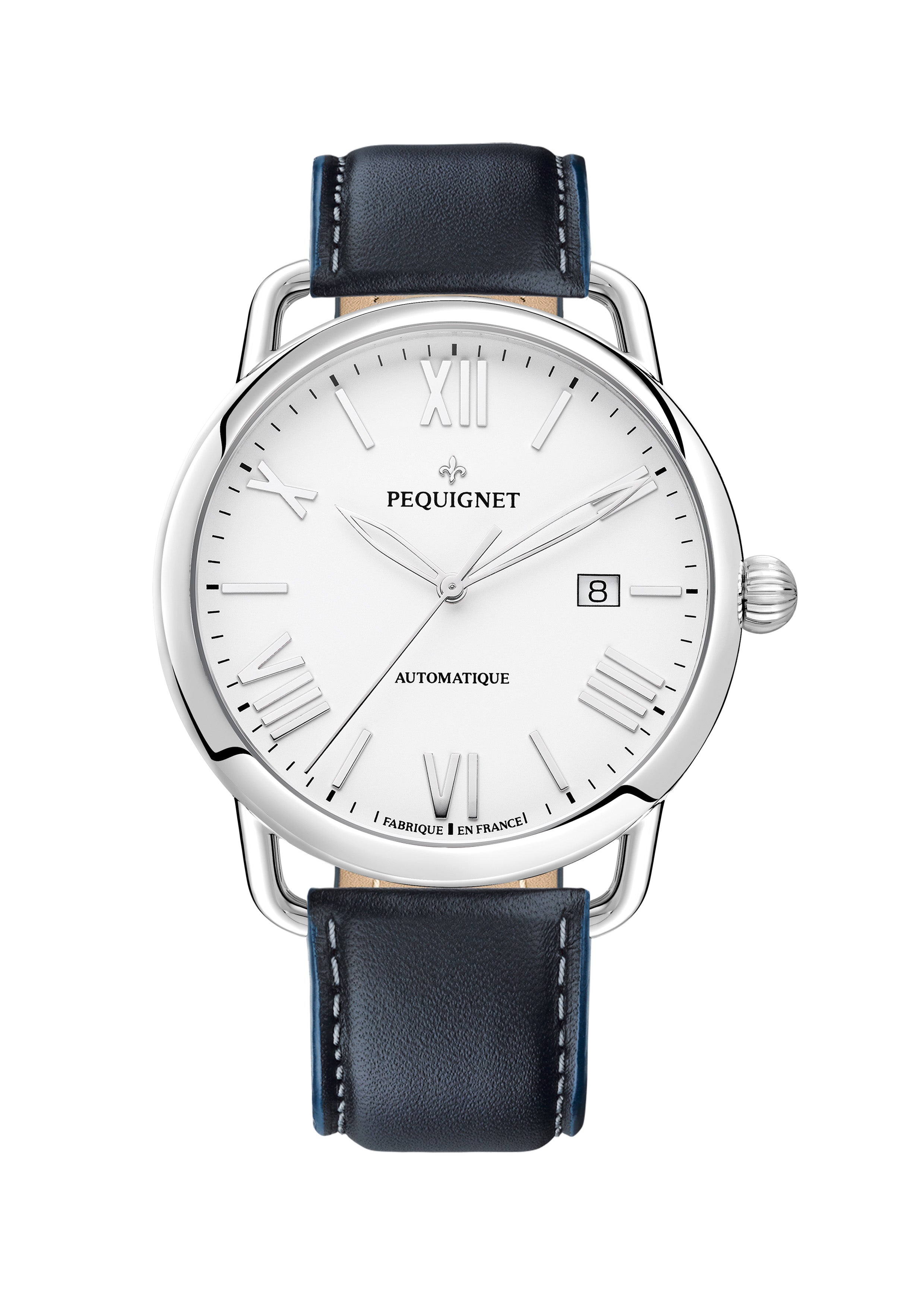 pequignet-equus-origine-cadran-blanc-montre-homme-automatique-avec-date image 3