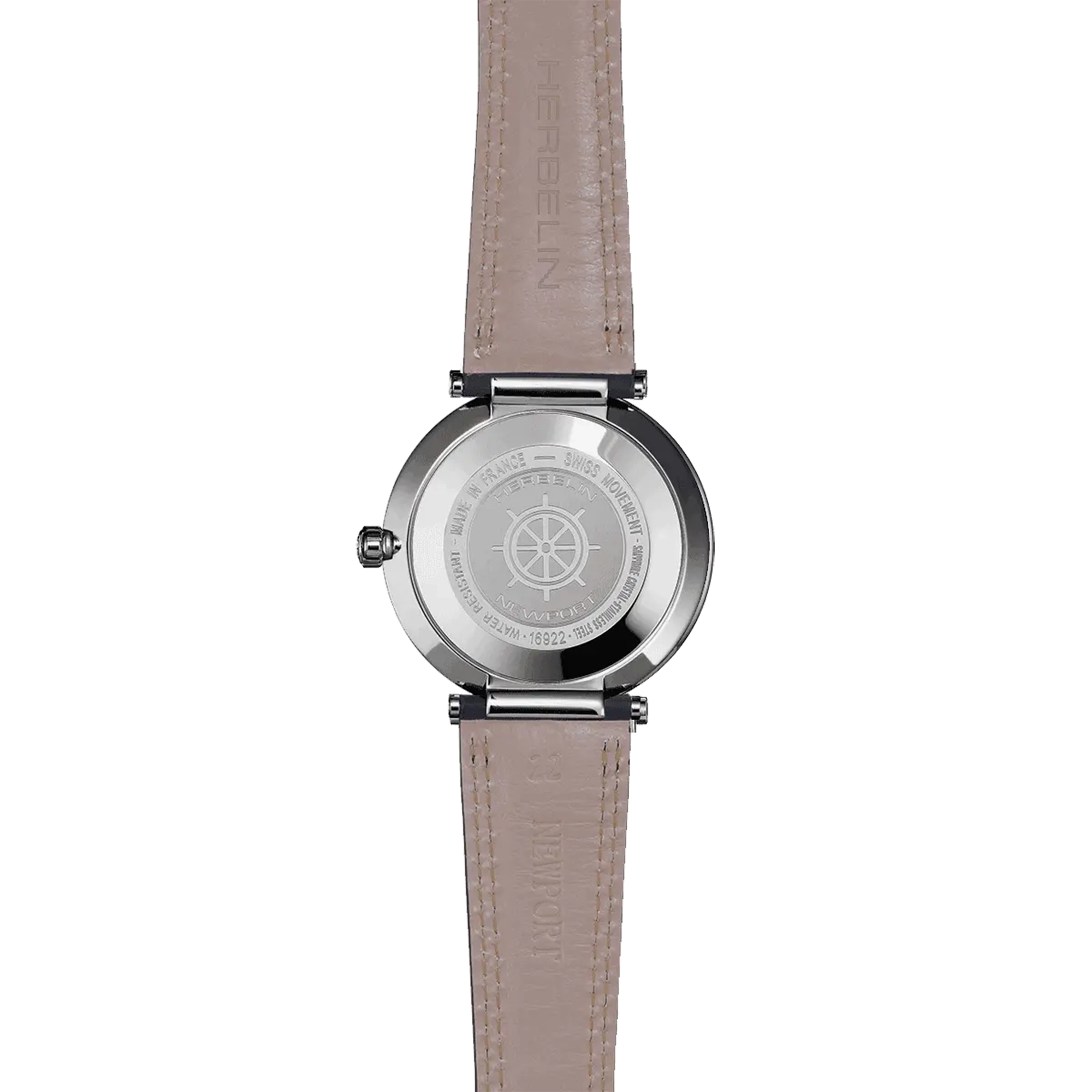 herbelin-newport-slim-femme-quartz-nacre-bleue-cuir image 4