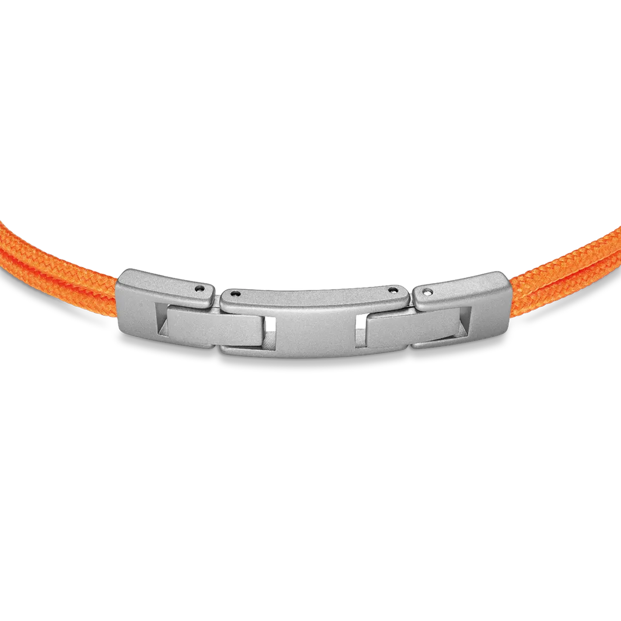 herbelin-bracelet-amarrage-titane-sabl-cordon-nylon-orange-homme image 4