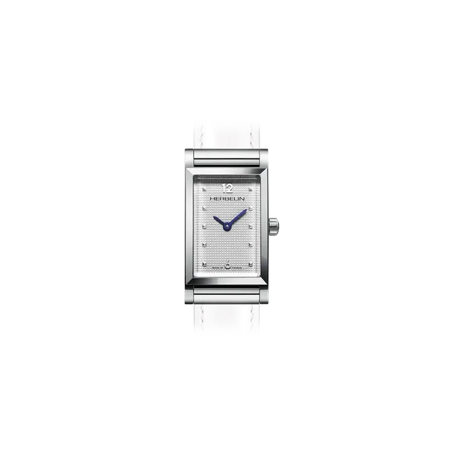 herbelin-antar-s-rectangle-aiguilles-bleues-montre-femme-clous-de-paris image 1