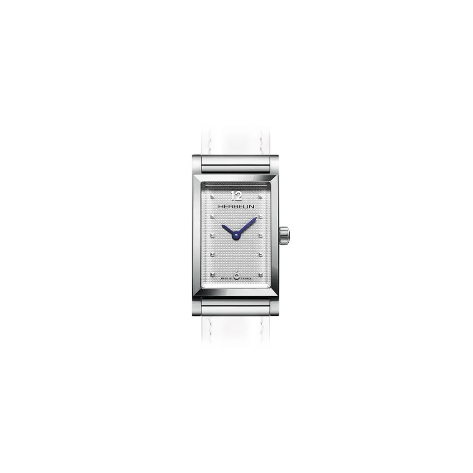 herbelin-antar-s-rectangle-aiguilles-bleues-montre-femme-clous-de-paris image 1