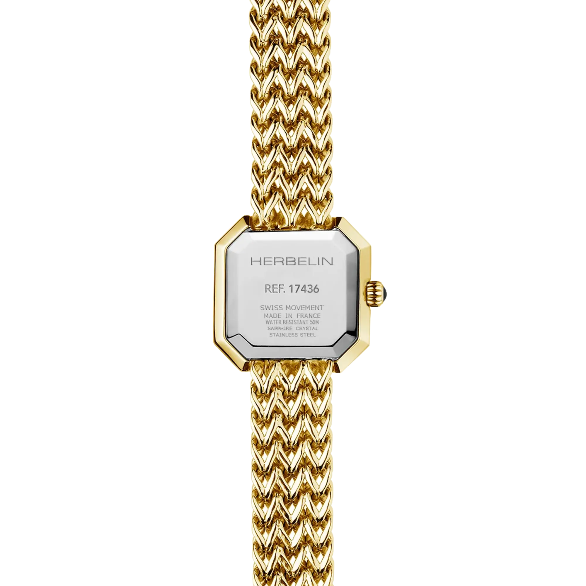 herbelin-octog-ne-montre-quartz-femme-dor-pvd-or-jaune-nacre-blanche image 4