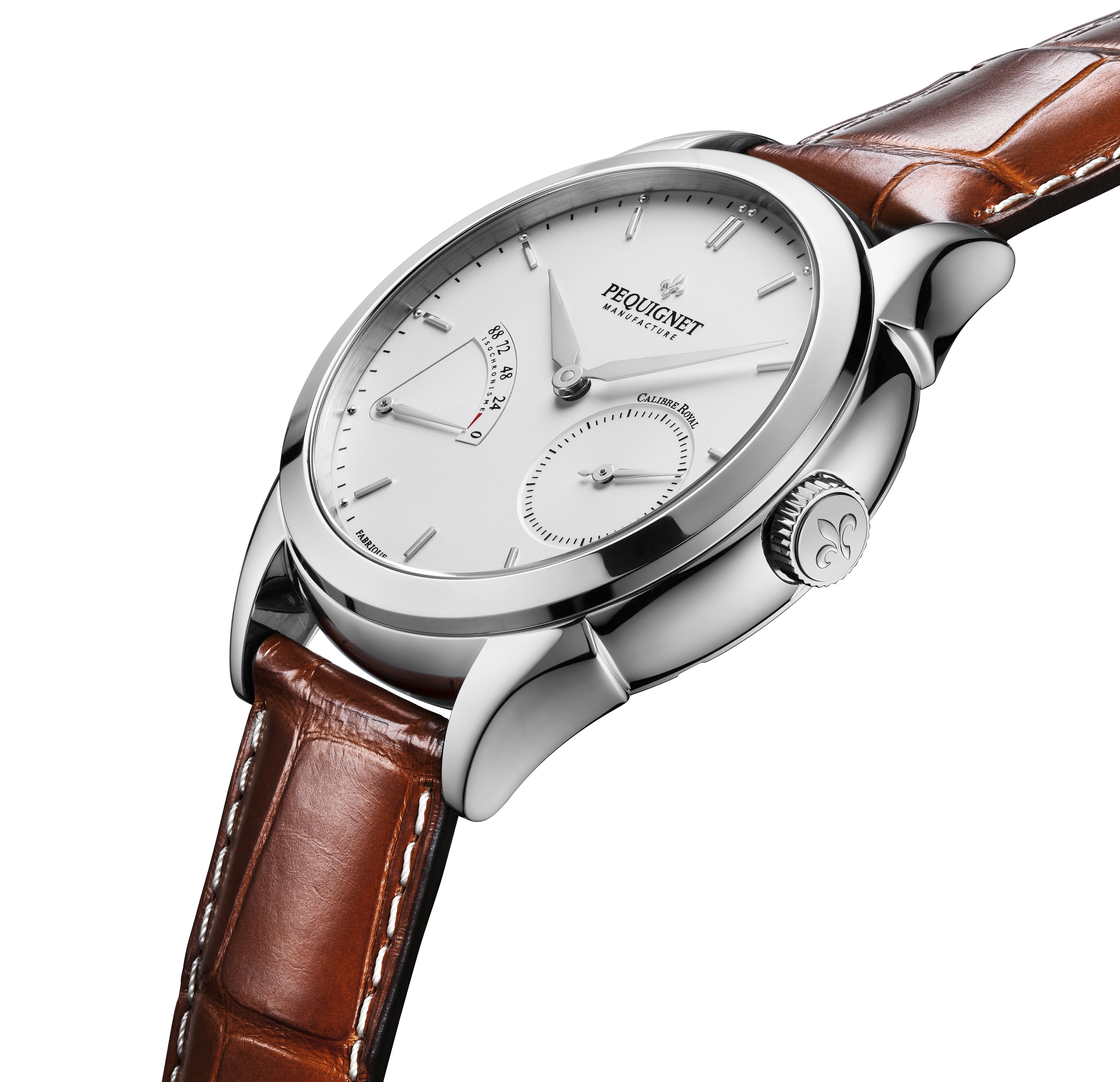 pequignet-royale-origine-montre-automatique-cadran-argent-opalin-calibre-royal image 3