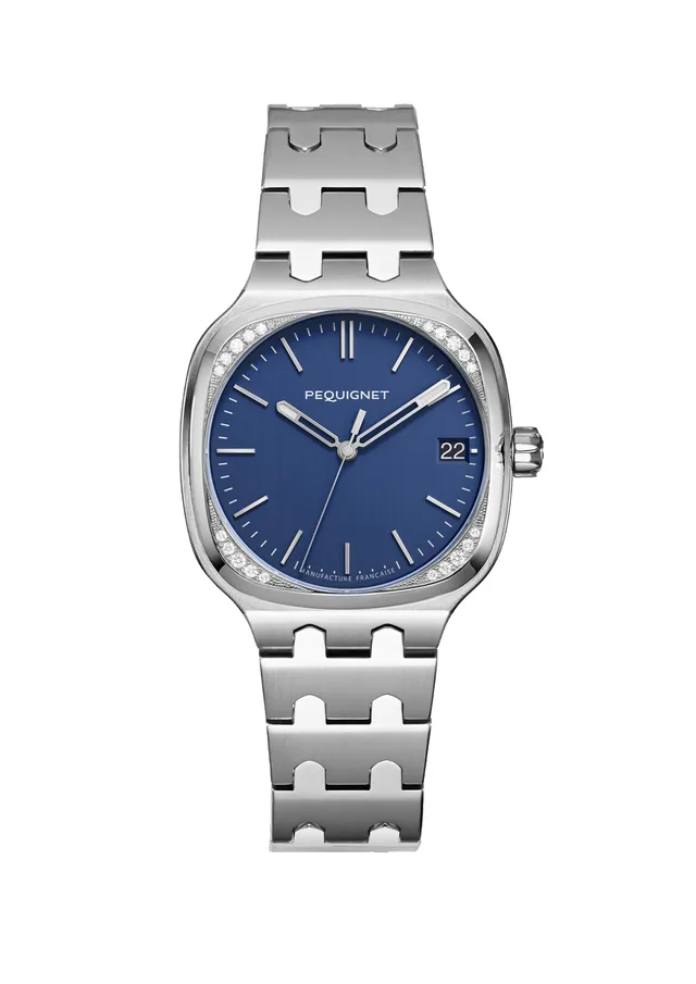 pequignet-concorde-bleu-profond-20-diamants-montre-automatique-mixte image 1
