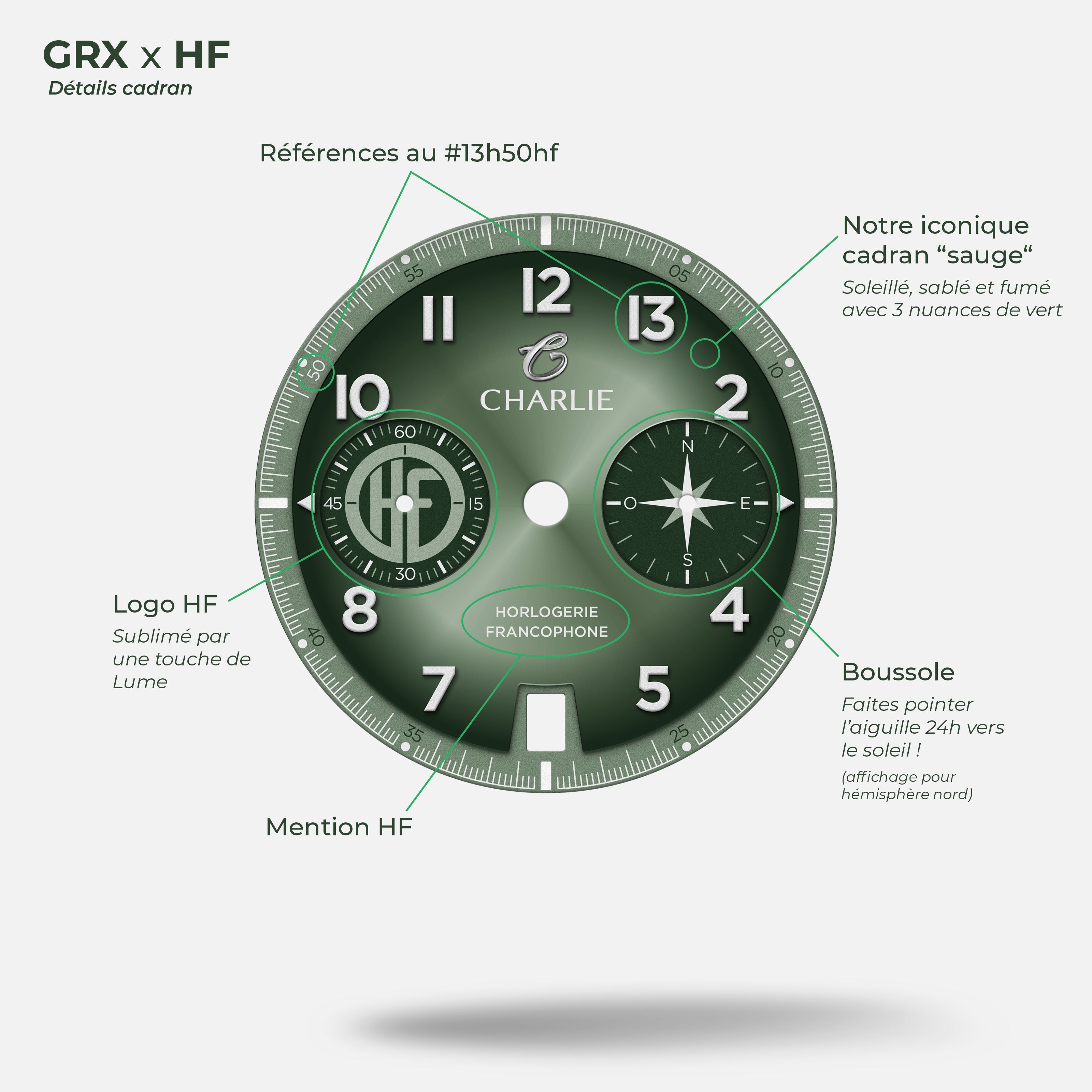 charlie-paris-grx-mecaquartz-chronographe-hf-salvia-montre-field-39mm image 2