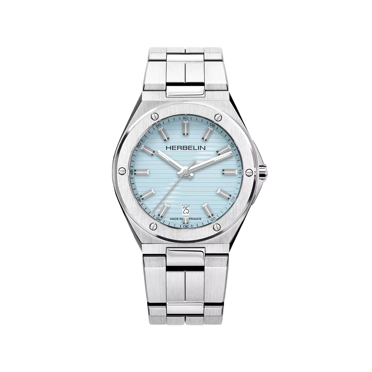 herbelin-cap-camarat-quartz-date-bleu-arctique-acier-316l-homme image 2