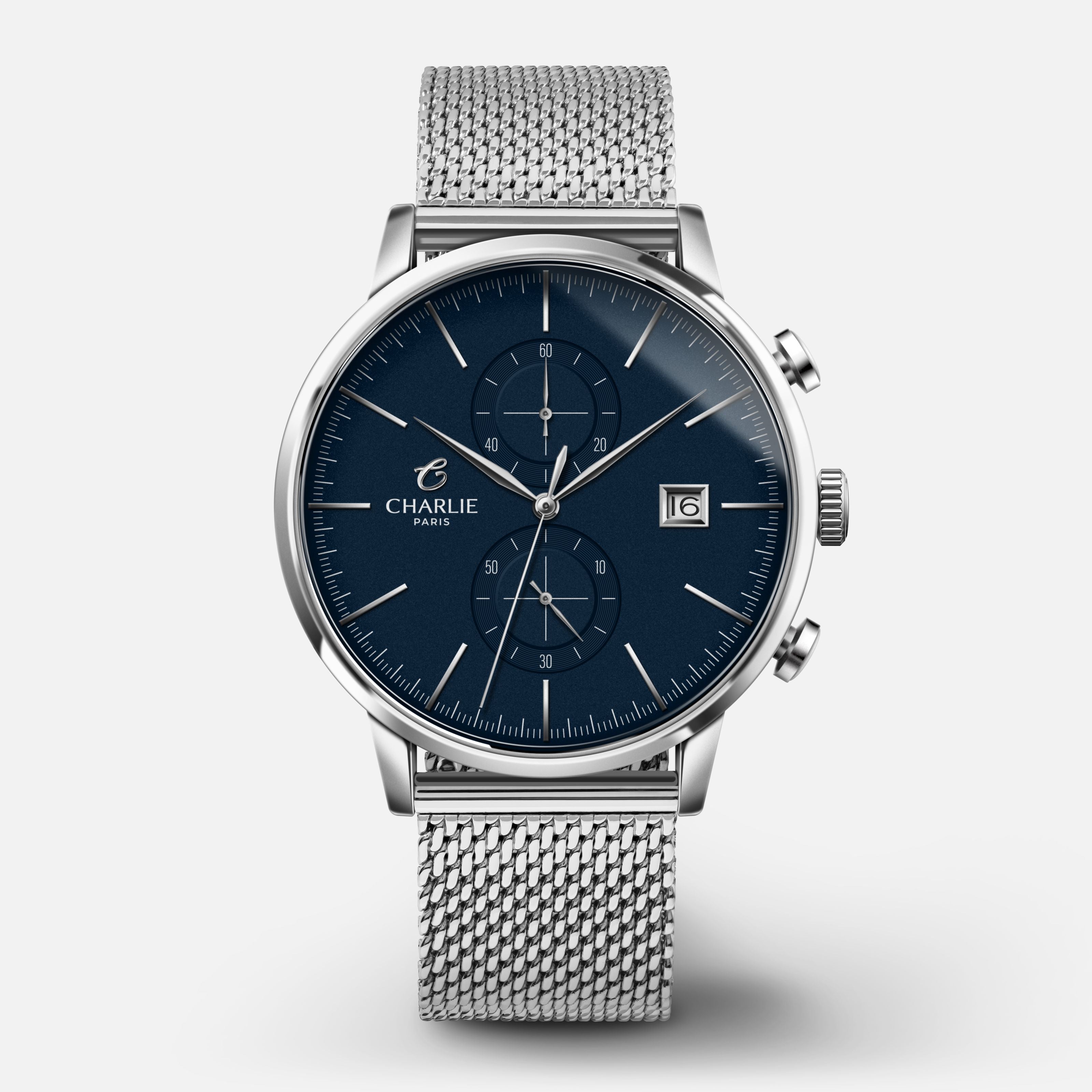 charlie-paris-horizon-montre-chronographe-homme-40mm-cadran-bleu image 6