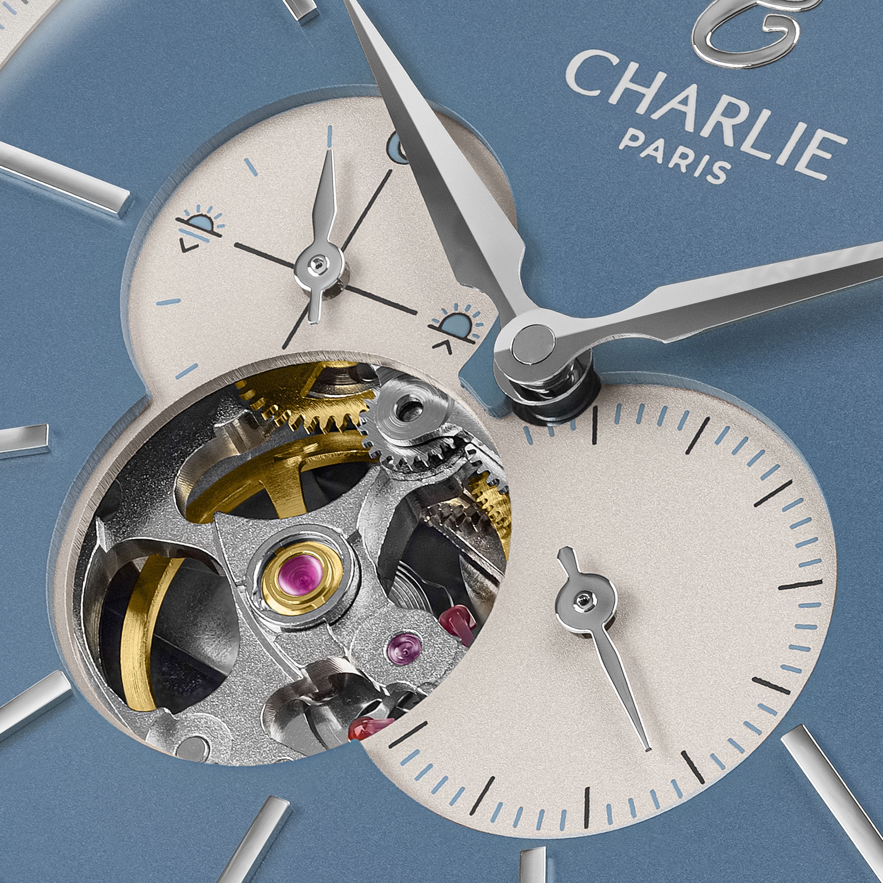 charlie-paris-initial-c-ur-ouvert-summer-blue-automatique-40mm image 5