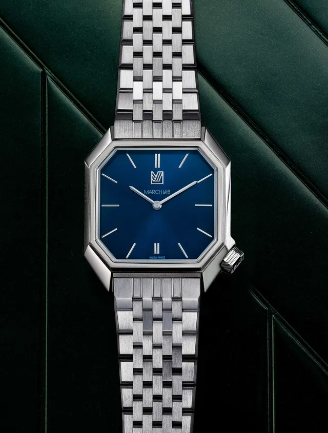 march-la-b-mansart-electrique-34mm-cadran-navy-bleu-quartz-suisse image 1