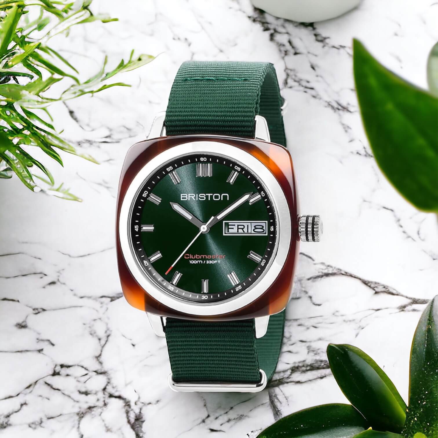 briston-clubmaster-sport-montre-hms-42-mm-vert-anglais image 3