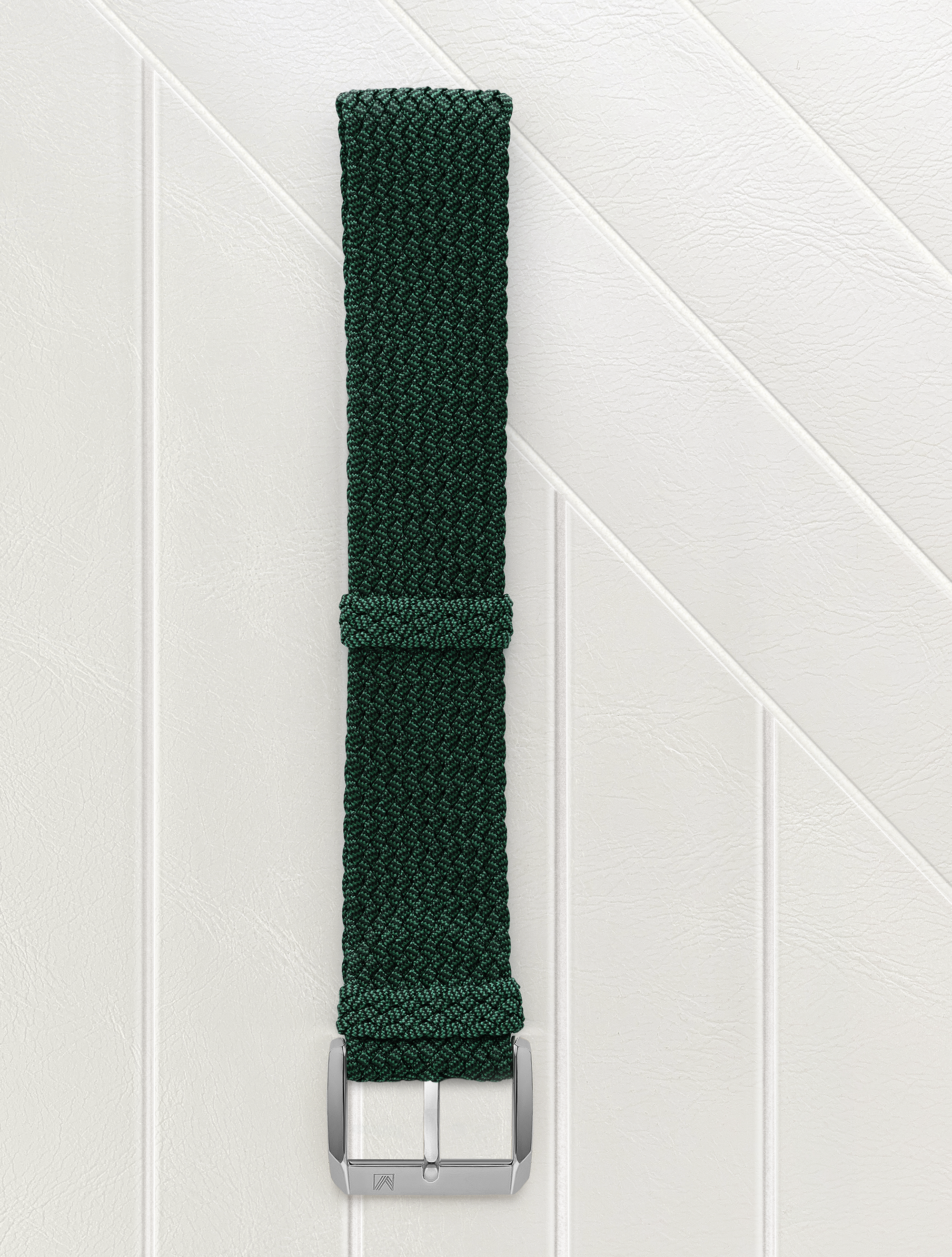 march-la-b-bracelet-tissus-perlon-vert-20-mm-bracelet-interchangeable image 1