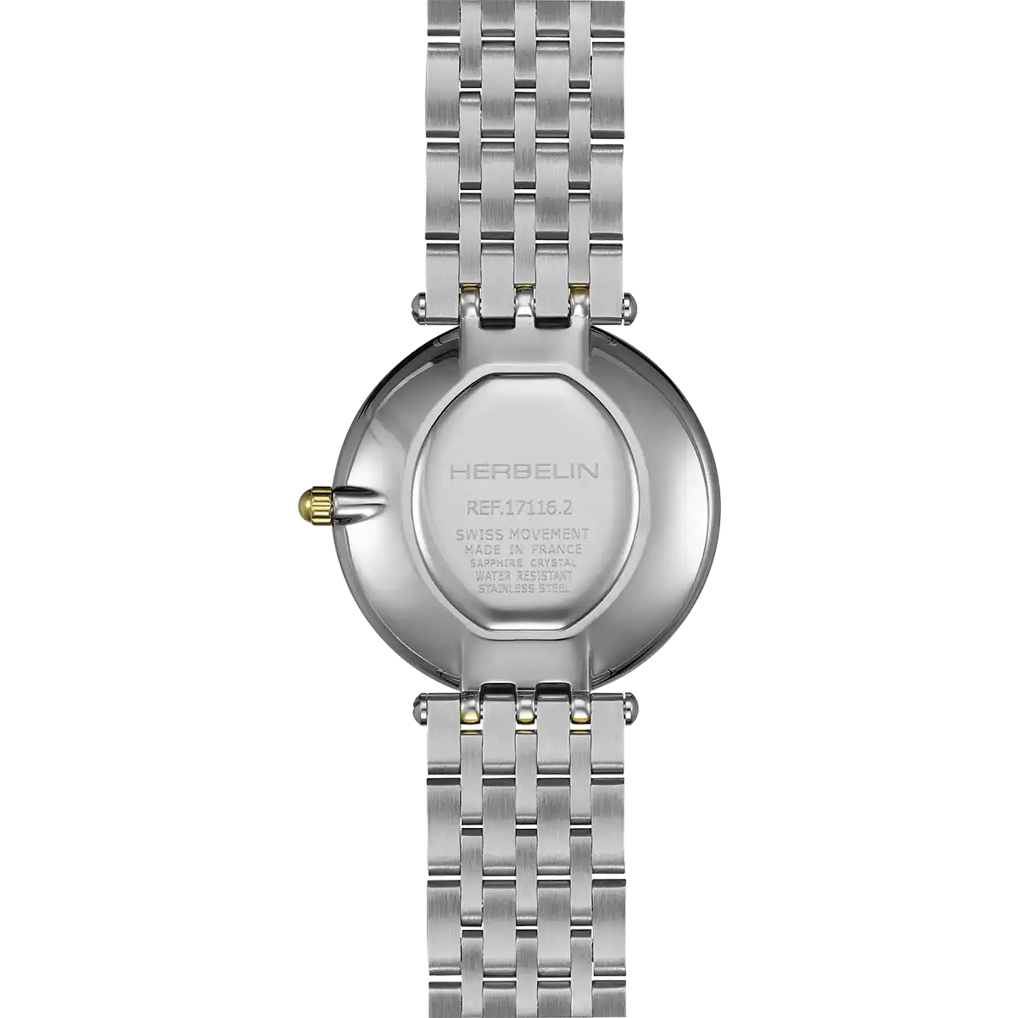 herbelin-epsilon-quartz-montre-femme-nacre-diamants-bicolore-28-mm image 4