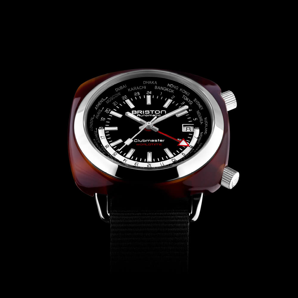 briston-clubmaster-traveler-worldtime-42-mm-noir-gmt-automatique-suisse image 2