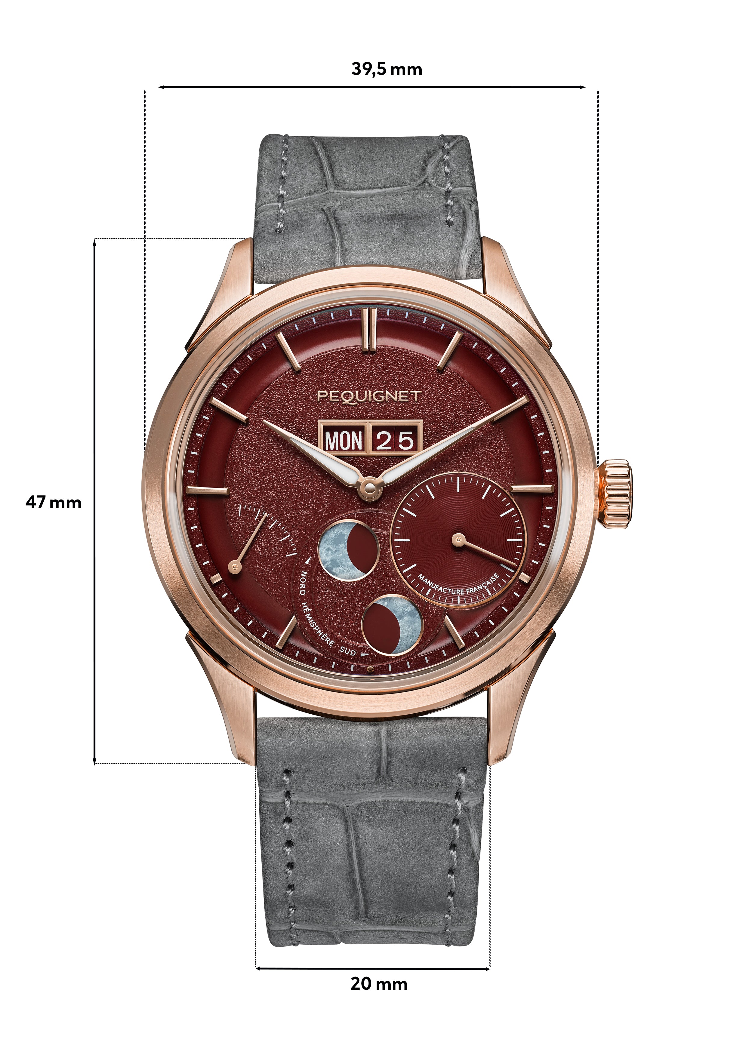 pequignet-royale-paris-or-rose-18-carats-39-5-mm-montre-calibre-royal image 3