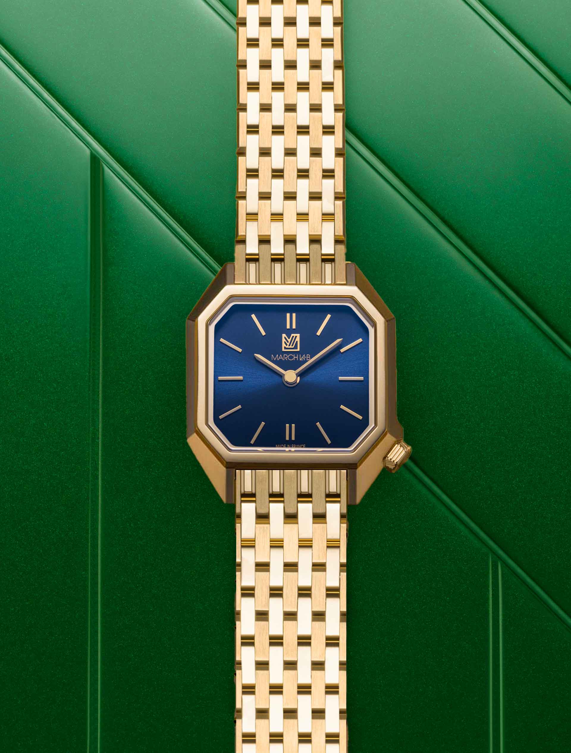 march-la-b-lady-mansart-amiral-montre-femme-octogonale-26-mm-cadran-bleu image 1