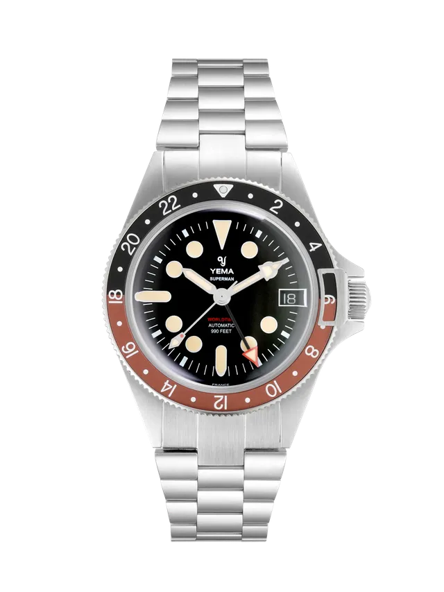 yema-superman-worldtime-gmt-coke-montre-gmt-plongeuse image 1
