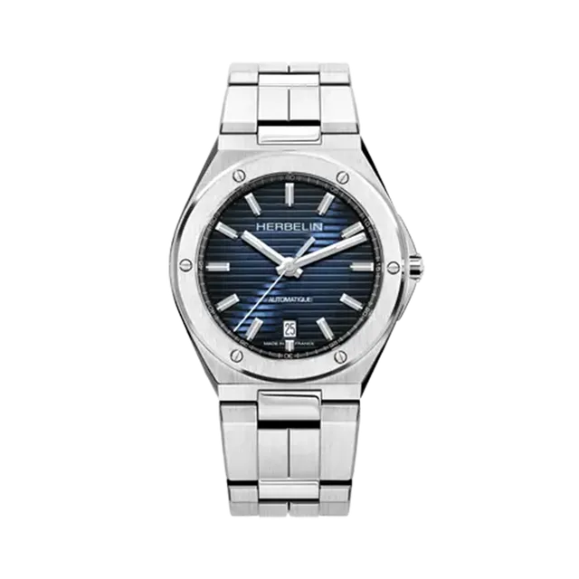 herbelin-cap-camarat-automatique-date-montre-homme-acier-bleu image 1
