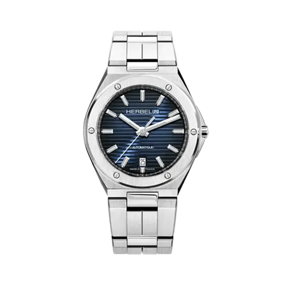 herbelin-cap-camarat-automatique-date-montre-homme-acier-bleu image 1