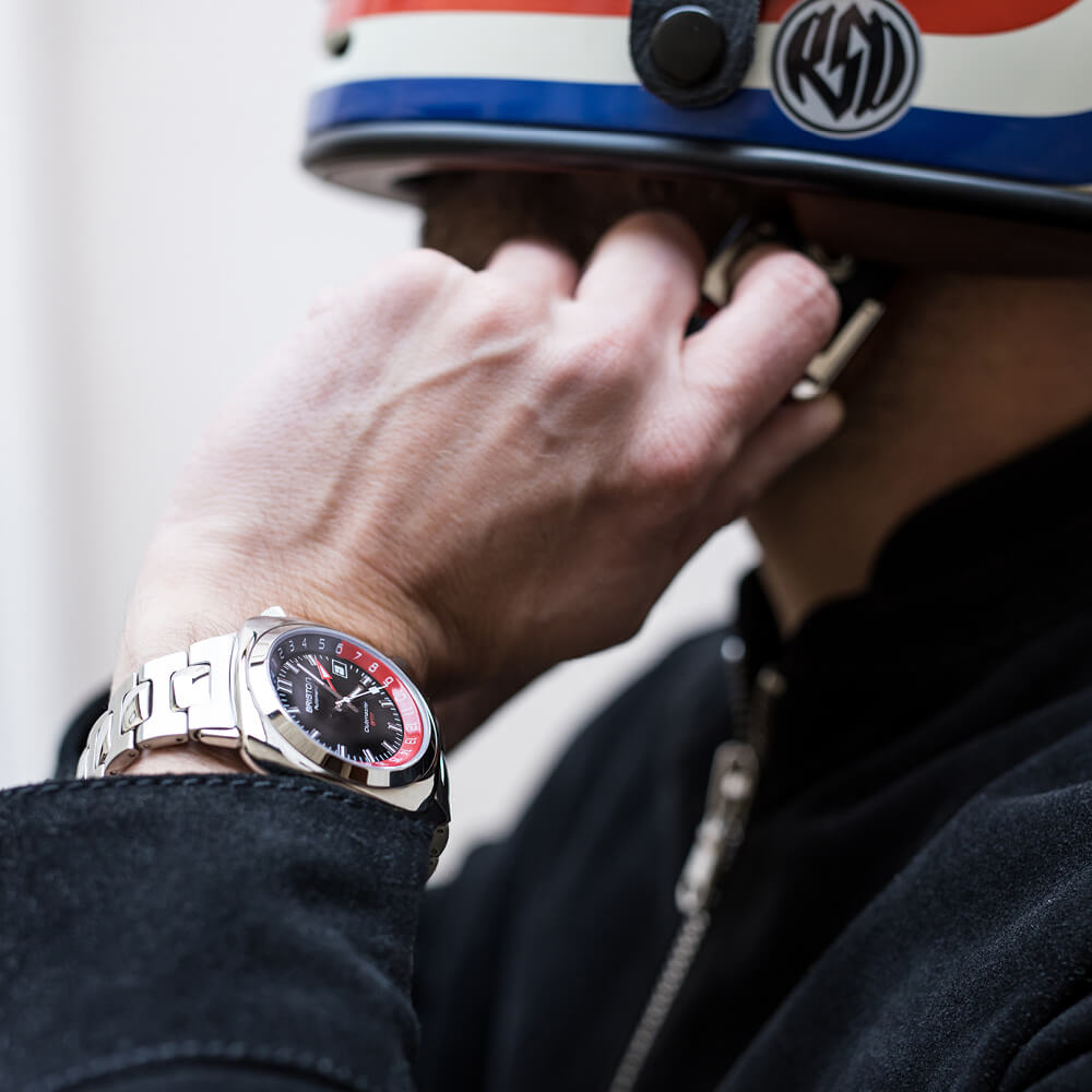 briston-clubmaster-sport-bracelet-acier-20-mm-poli-bross image 3