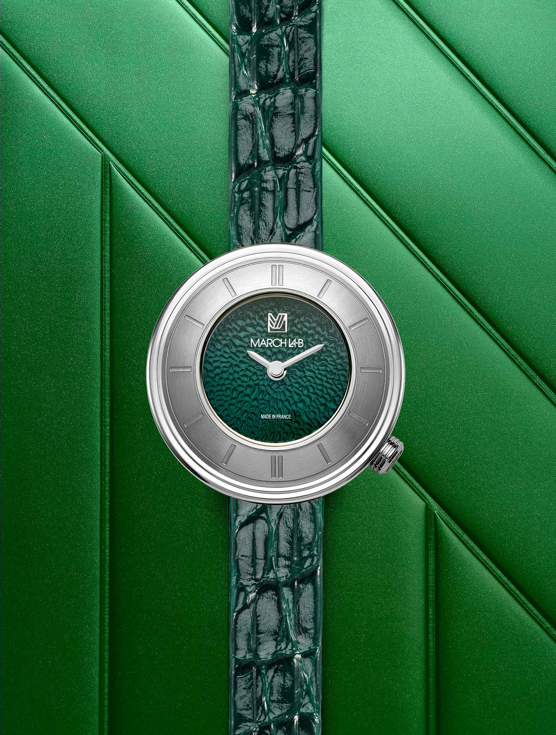 march-la-b-lady-volante-caviar-forest-montre-bijou-femme image 2