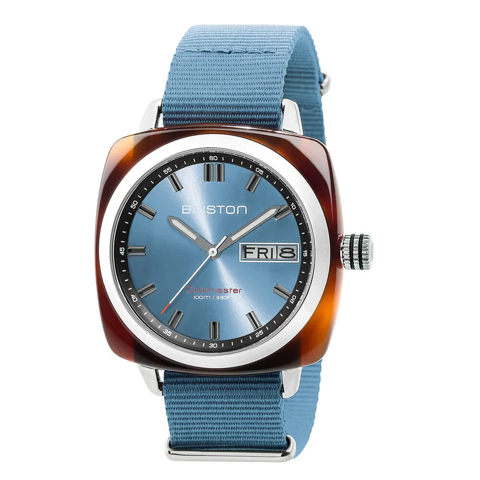 briston-clubmaster-sport-montre-hms-42-mm-bleu-glacier image 1