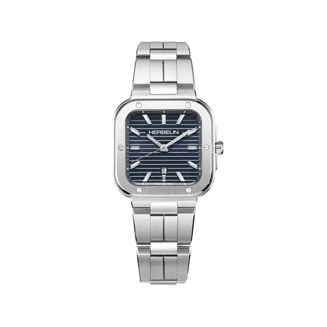 herbelin-cap-camarat-square-quartz-35-x-35mm-montre-homme-bleu-acier image 1